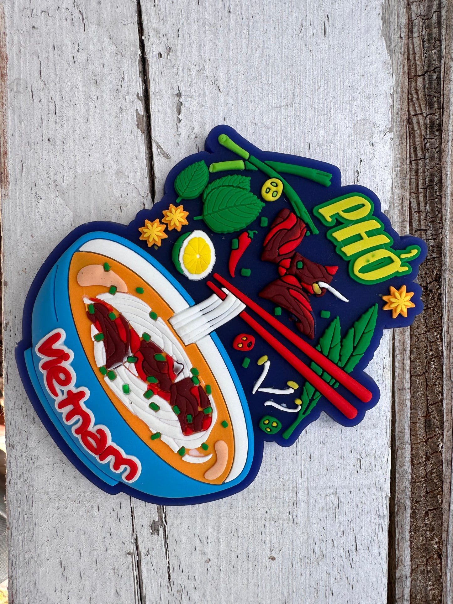 Vietnam Fridge Magnet—Vietnamese Noodles (Phở Việt Nam)