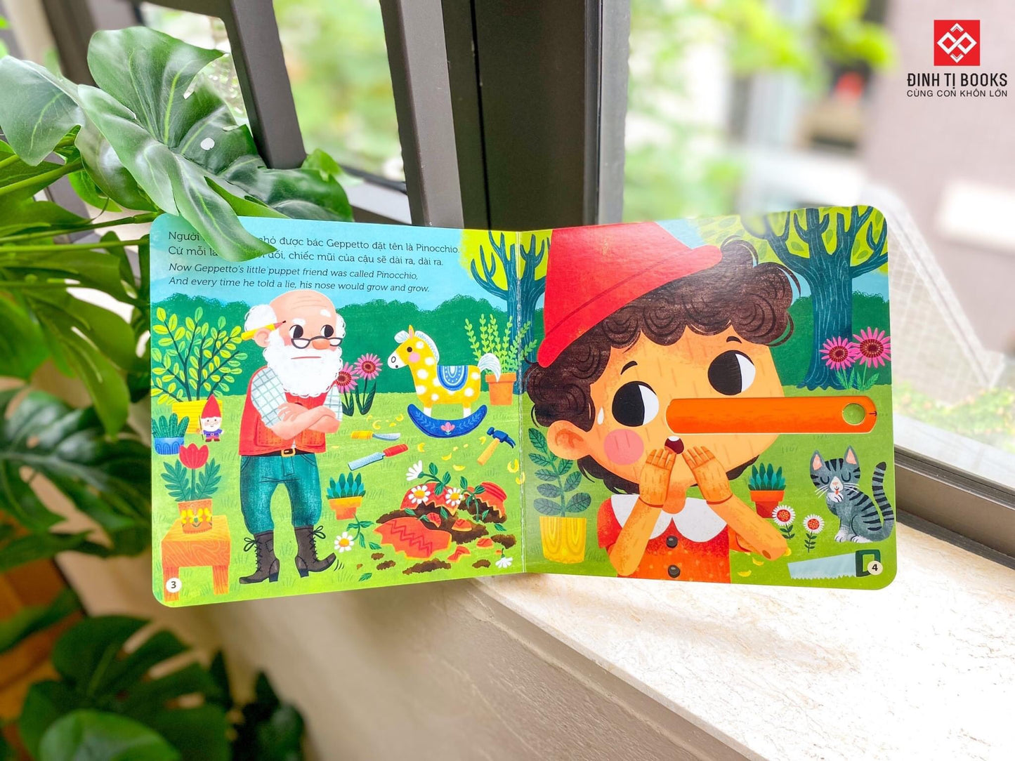 Combo 5 cuốn truyện cổ tích bìa cứng tương tác song ngữ |Combo 5 interactive fairy tale bilingual Vietnamese-English boardbooks