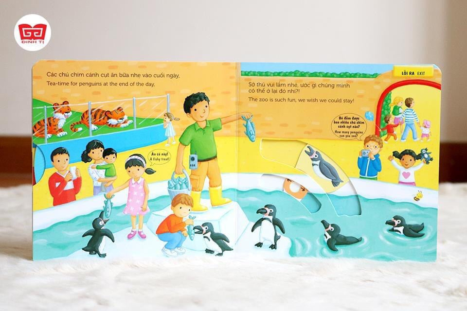 Combo 5 cuốn truyện cổ tích bìa cứng tương tác song ngữ |Combo 5 interactive fairy tale bilingual Vietnamese-English boardbooks