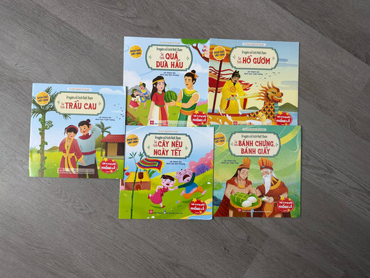 Combo 5 cuốn truyện cổ tích song ngữ Việt Anh (Combo 5 bilingual Vietnamese fairy tales)