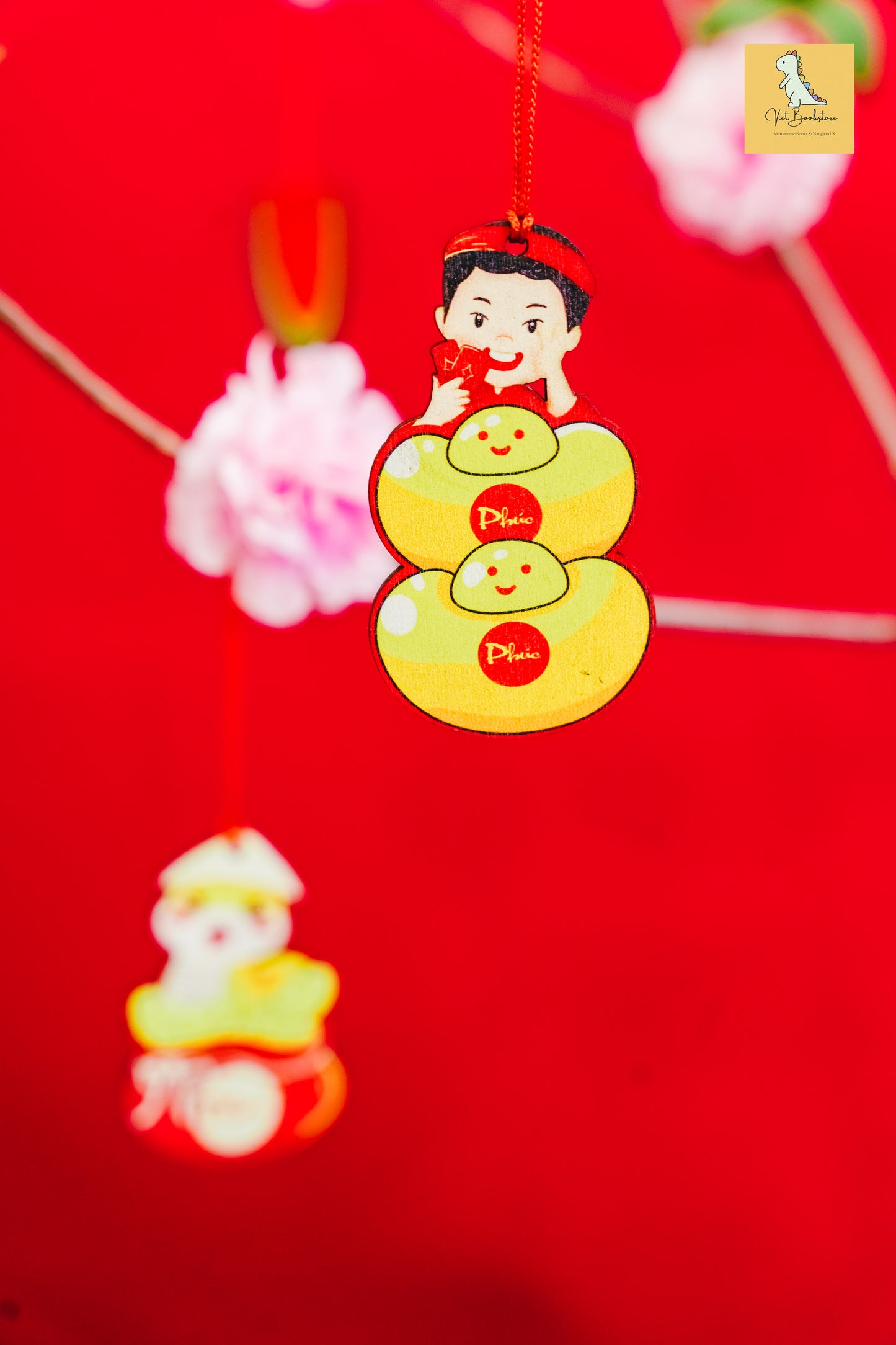 Đồ trang trí Tết bằng gỗ Áo dài for Tết| Lunar New Year wooden decoration sets| Prosperous New Year