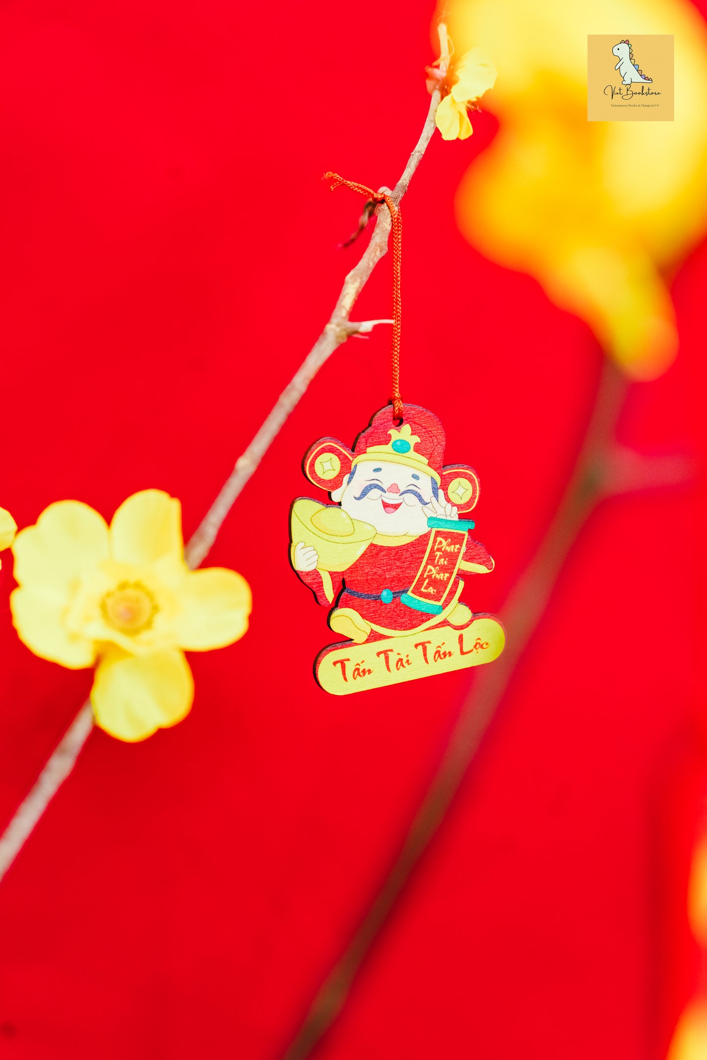 Đồ trang trí Tết bằng gỗ Tấn Tài Tấn Lộc Lunar New Year wooden decoration sets| Prosperous New Year