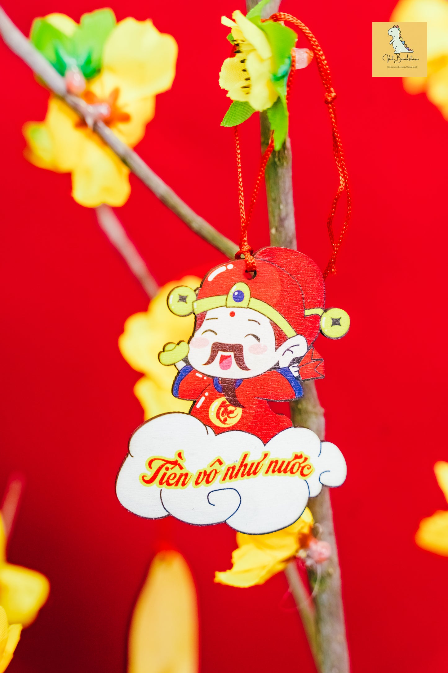 Lunar New Year wooden decorations| Set trang trí Tết May mắn Tiền Vô như nước (Lucky New Year Decoration)