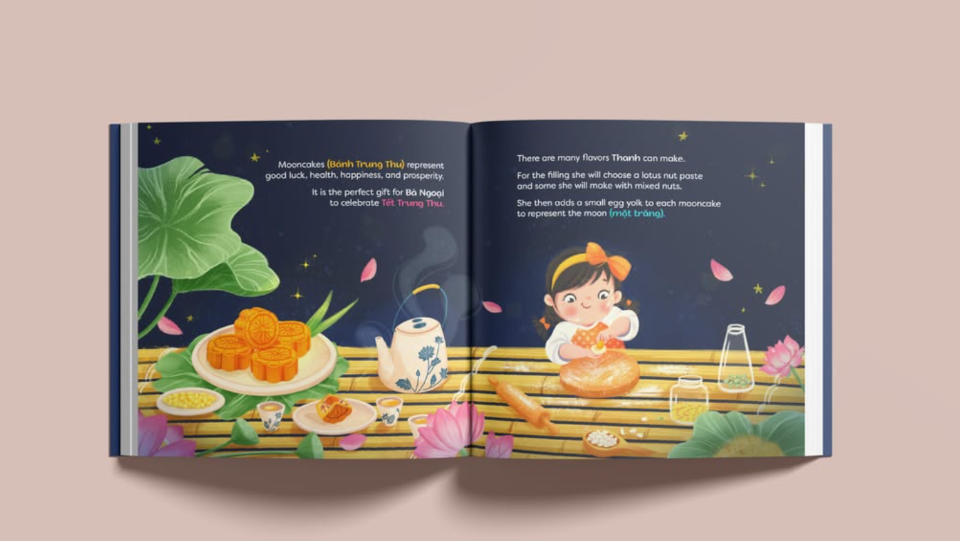 Magic Moonlight A children book about Mid-Autumn Festival by Alice Trinh (Hard Cover)