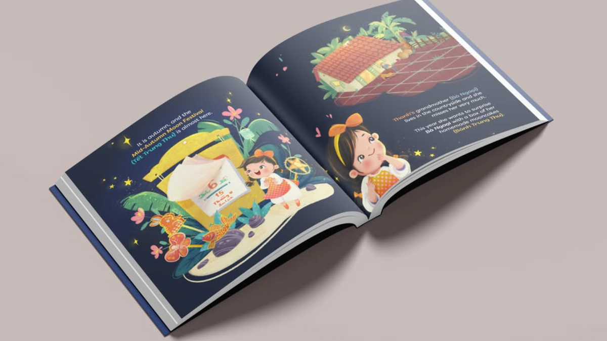 Magic Moonlight A children book about Mid-Autumn Festival by Alice Trinh (Hard Cover)