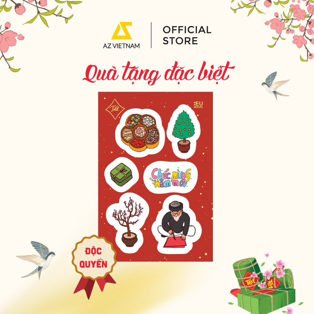 Lunar New Year Coloring Book (Sách Tô Màu ngày tết) Combo 3 cuốn