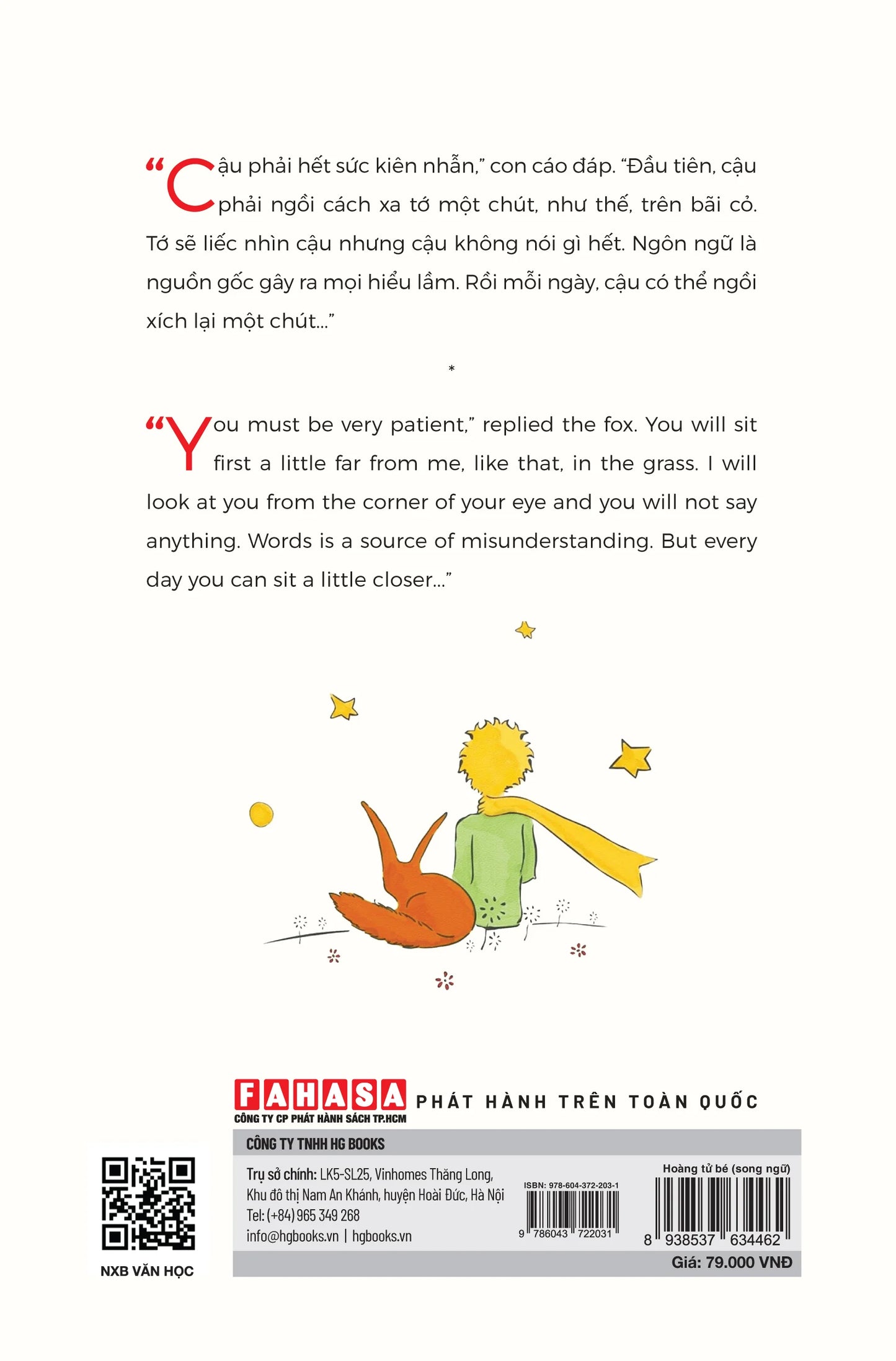 Hoàng tử bé (Little Prince) song ngữ Anh-Việt Antoine de Saint-Exupéry