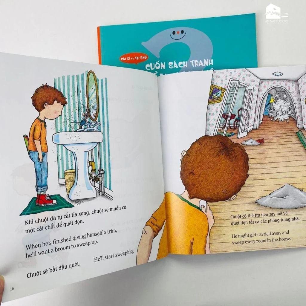 Nếu bạn cho chuột cái bánh quy If You Give A Mouse A Cookie (Sách song ngữ| Bilingual English-Vietnamese)