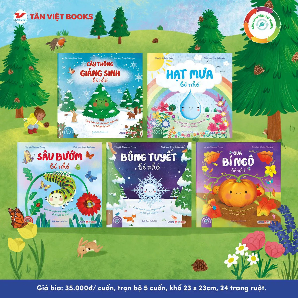 Combo 5 cuốn Câu chuyện tự nhiên – Khám phá thế giới diệu kỳ quanh ta 5-Book Combo: Nature Stories – Discover the Wonderful World Around Us (Vietnamese edition)