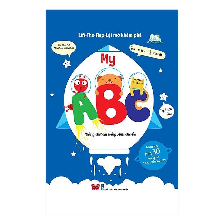 Lift-The-Flap Bilingual Vietnamese BoardBooks for Children (First words book, Animals, Body, stuff around the house, ABC Vietnamese) Sách tương tác lật mở cho bé từ 2-6 tuổi