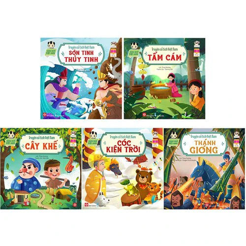 A collection of 5 Vietnamese fairytales in Vietnamese and English&nbsp;
