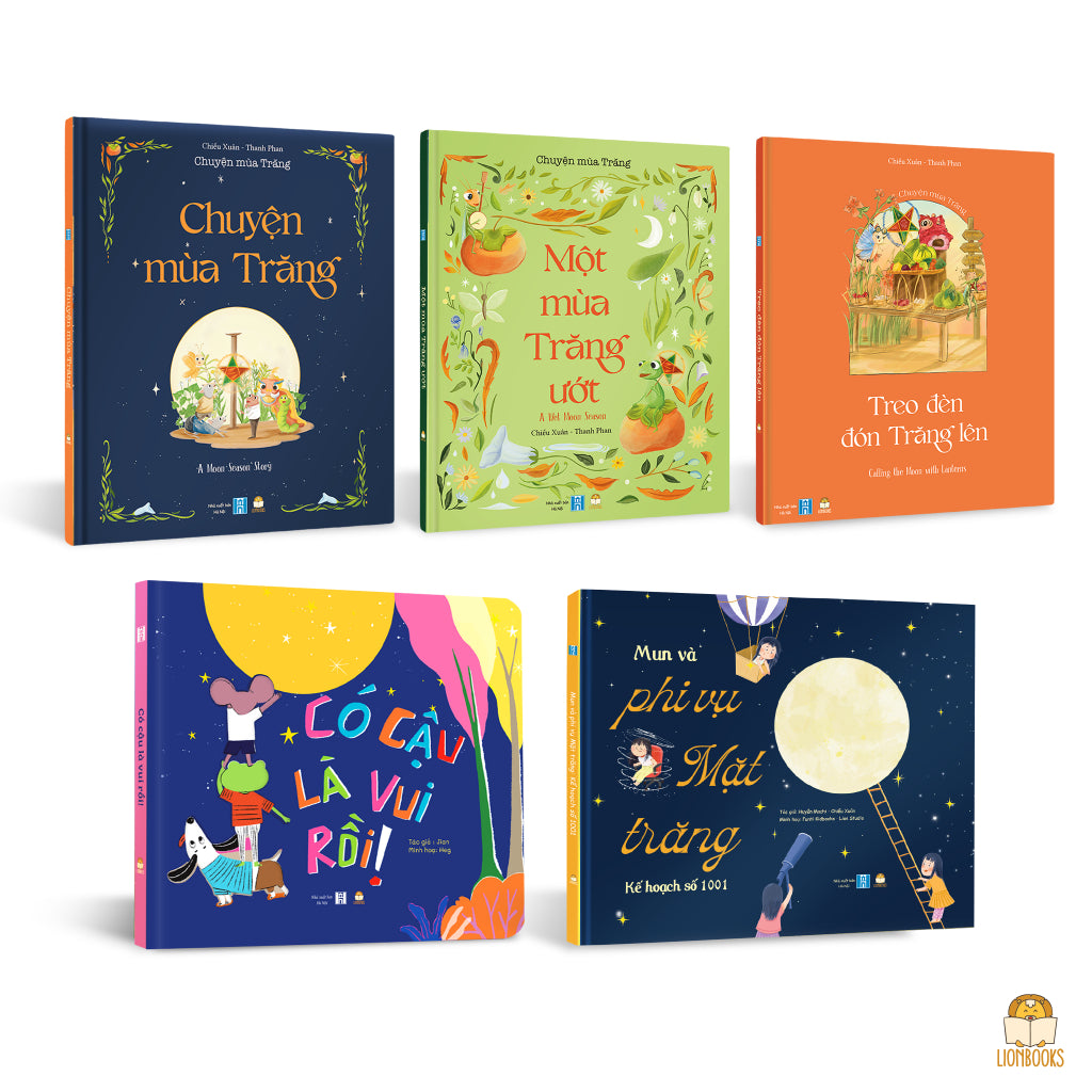 Combo sách trung thu 2026 A collection of Mid Autumn Festival Books for Kids - Truyện kể trung thu quà tặng ý nghĩa cho bé