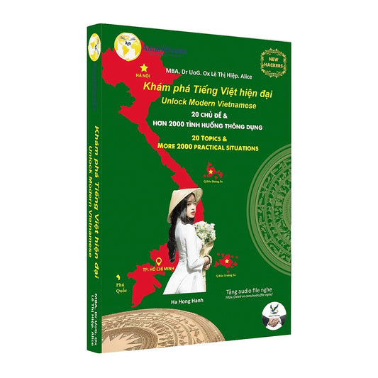 Sách Khám phá tiếng Việt hiện đại (Modern Vietnamese phrases in bilingual pocket book)