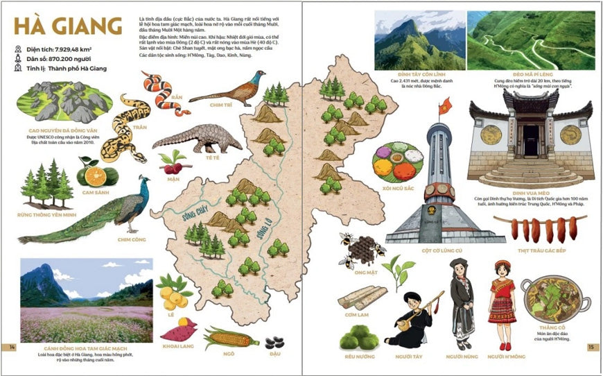 Picture Atlas Of Vietnam - The Land Of Charm - Đất Nước Gấm Hoa - Bìa Cứng (English Version)