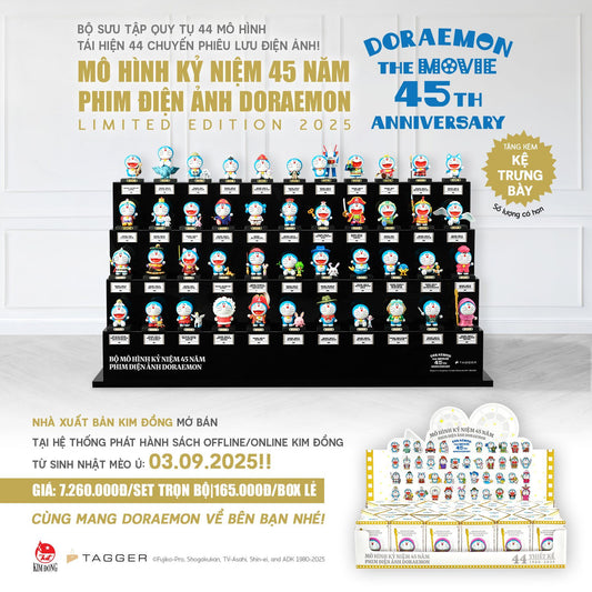 Mô hình kỉ niệm 45 năm phim điện ảnh Doraemon [DORAEMON FIGURE SETS LIMITED EDITION 45 YEARS CELEBRATION]