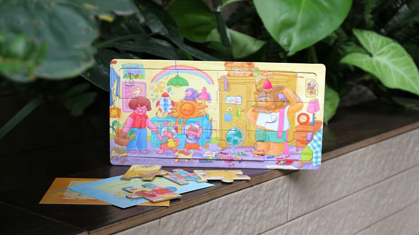 Combo 2 Picture Books about Family (Bố là Mẹ là) Sách tranh về gia đình tặng kèm Puzzle