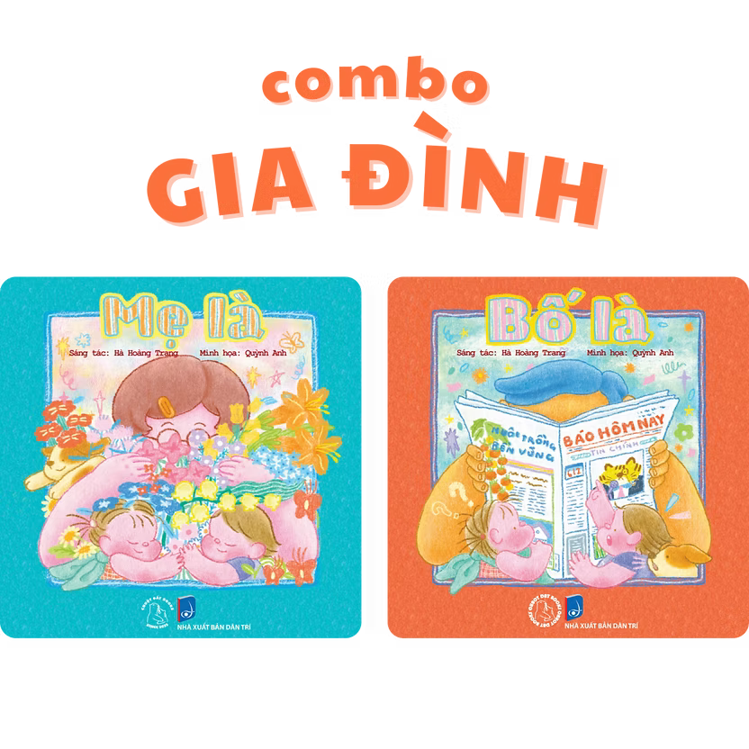 Combo 2 Picture Books about Family (Bố là Mẹ là) 