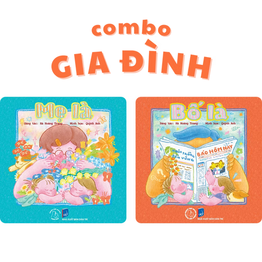 Combo 2 Picture Books about Family (Bố là Mẹ là) 