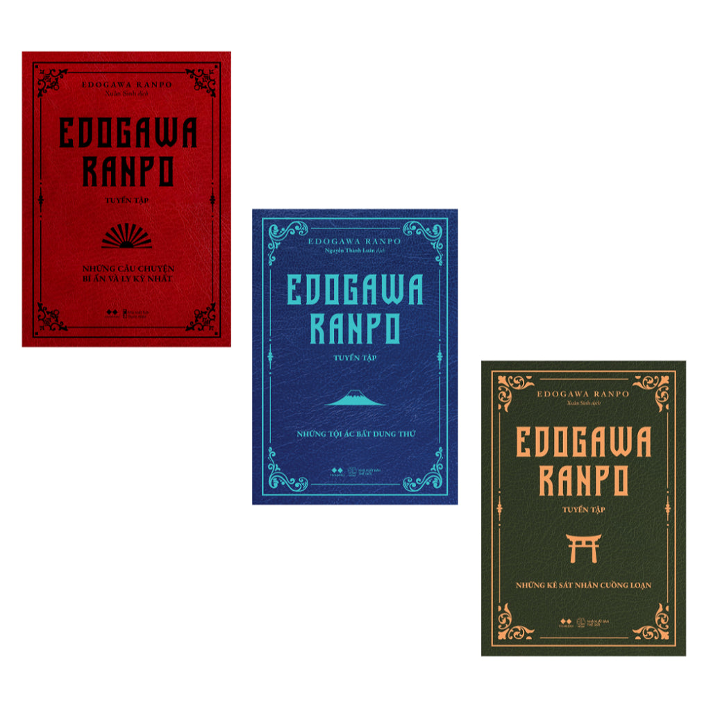Tuyển tập Edogawa trọn bộ 3 cuốn Vivabook [Tuyển tập trinh thám edogawa ranpo]
