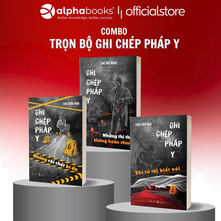 Combo Ghi chép pháp Y trọn bộ 3 cuốn