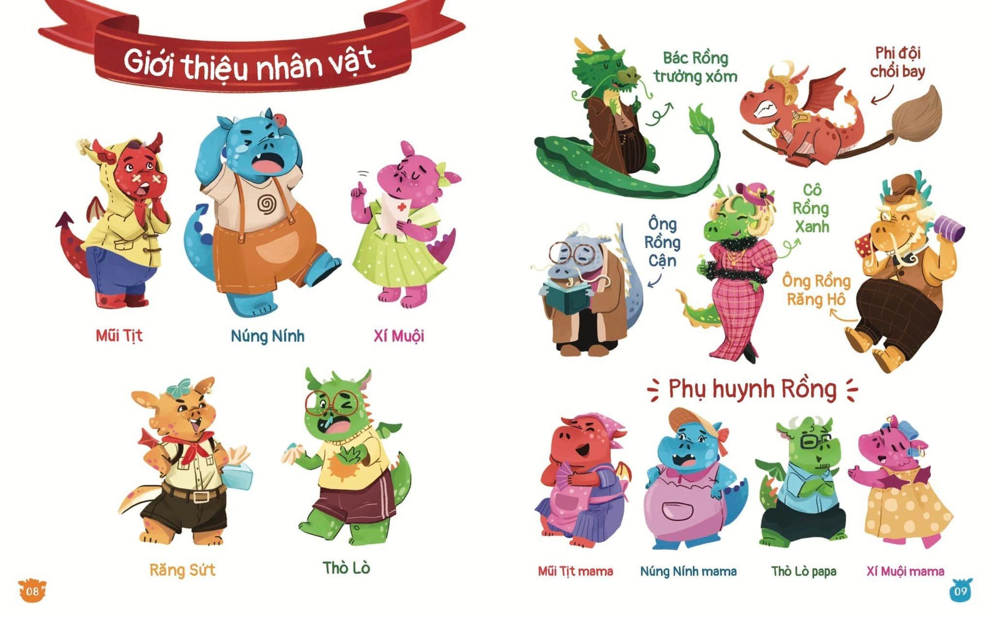 Xóm Rồng đón Tết—A Vietnamese book about Tết, the year of dragon