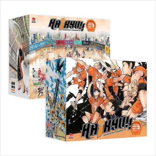 BOXSET 03 - HAIKYU!! PREMIUM (TẬP 31 – TẬP 45) (TẶNG KÈM 07 PVC CARD)