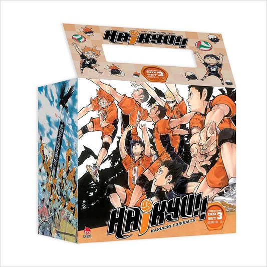 BOXSET 03 - HAIKYU!! PREMIUM (TẬP 31 – TẬP 45) (TẶNG KÈM 07 PVC CARD)