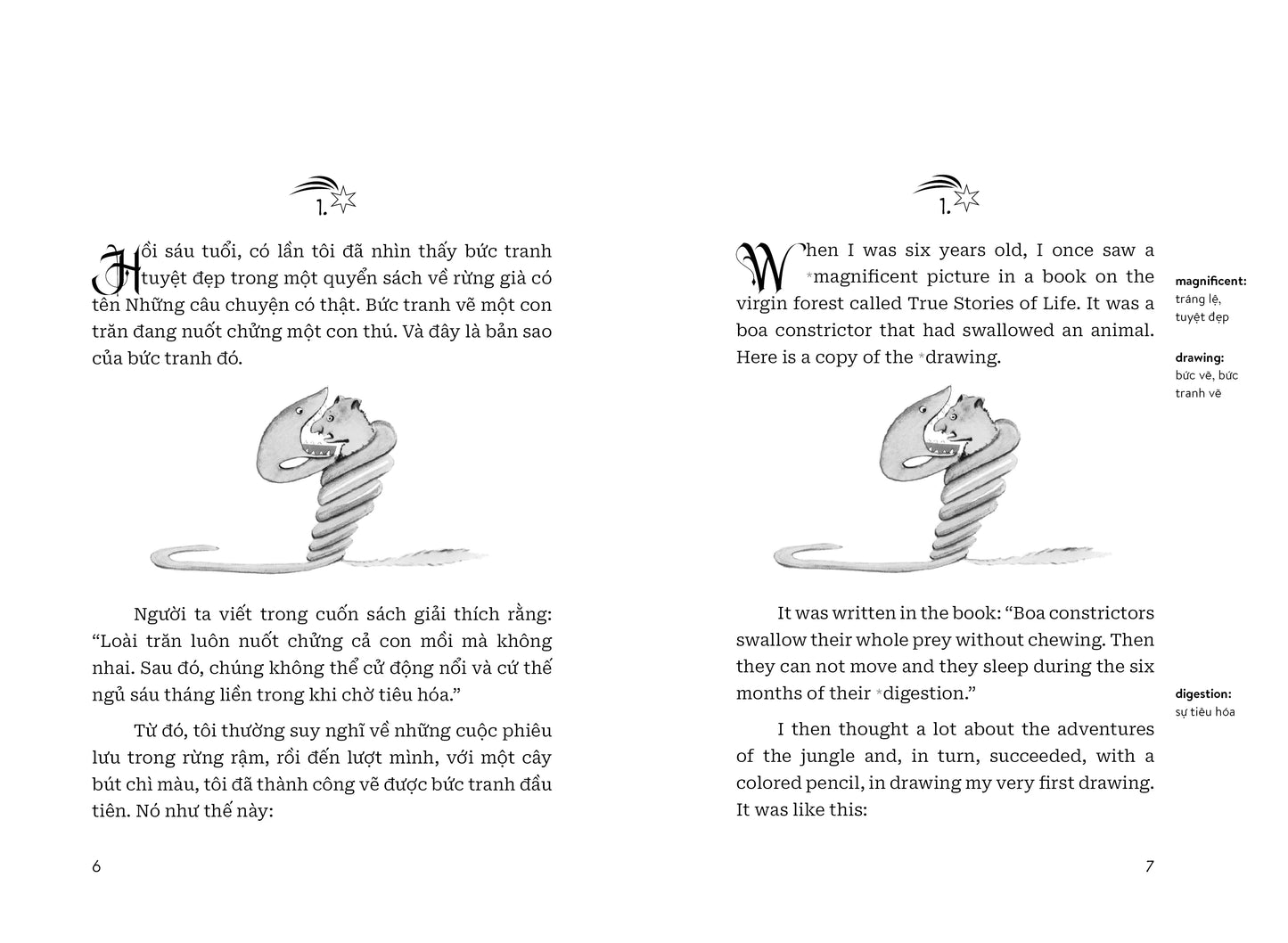 Hoàng tử bé (Little Prince) song ngữ Anh-Việt Antoine de Saint-Exupéry