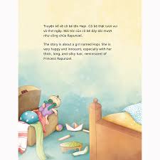 Combo 3 bilingual books for Emotional Intelligence and compassion: Vun đắp tâm hồn - Những sợi tóc thần kì bộ 3c: Đi tìm cô tiên tóc, Mái tóc của Hapi, Ngôi nhà thú bông