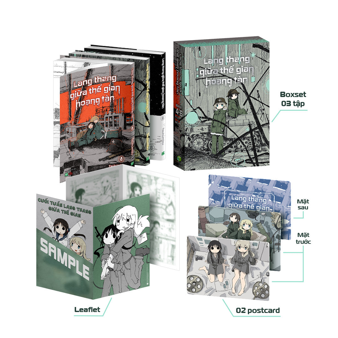 Boxset Manga - Lang Thang Giữa Thế Gian Hoang Tàn: Tập 4 - 6 (Hộp 3 Tập) - Bản Đặc Biệt