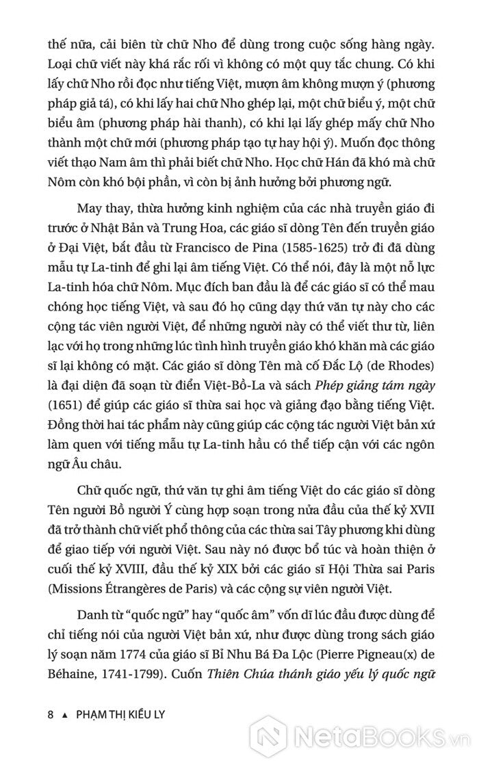 Lịch Sử Chữ Quốc Ngữ (1615-1919) - Phạm Thị Kiều Ly