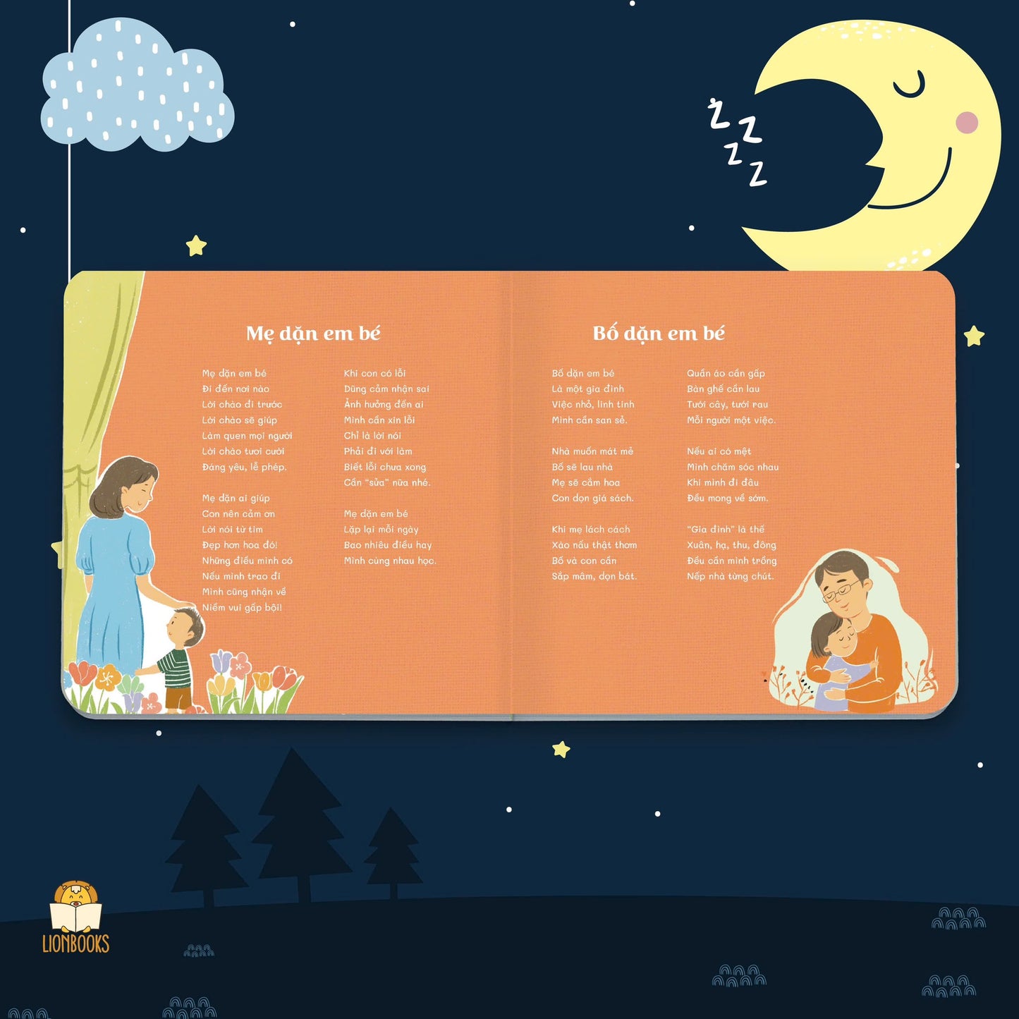Nếp Nhà Cho Con | Vietnamese Poetry Board Book for Children | Family Bedtime Book