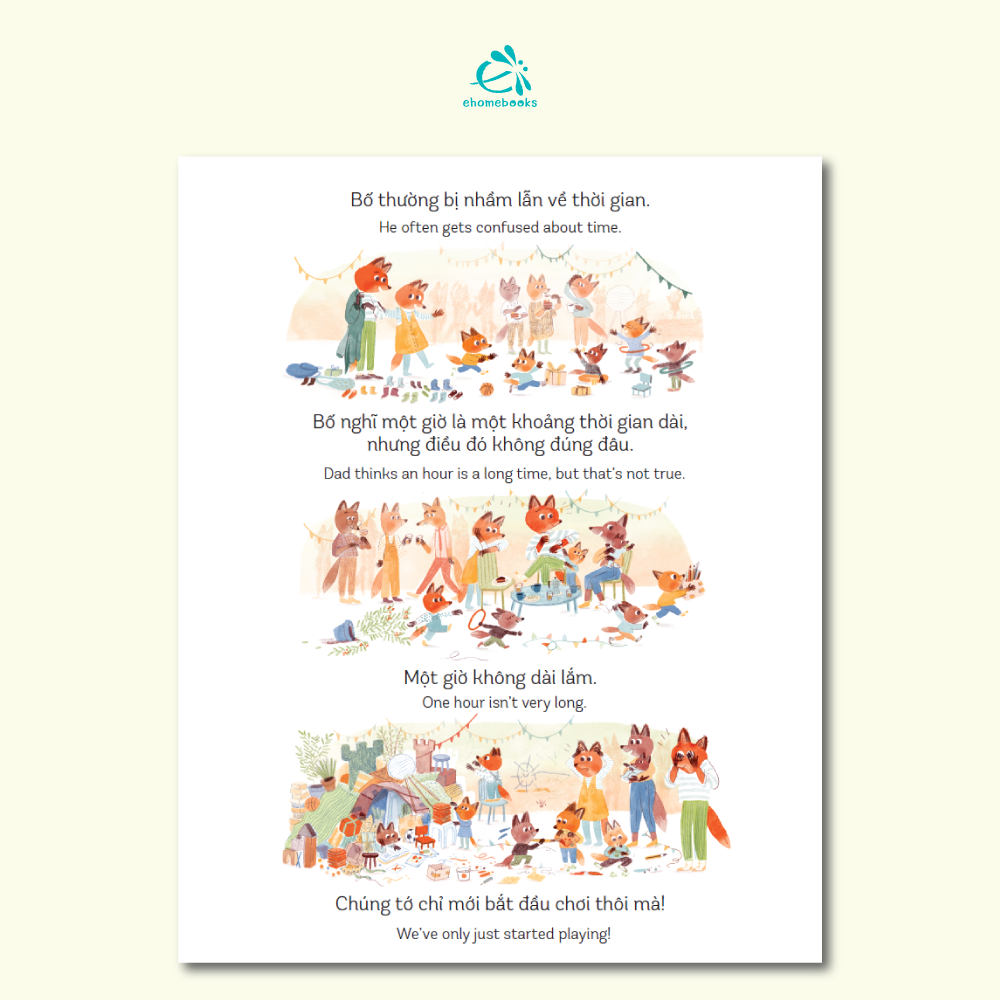 Năm Phút Nữa Thôi – Five More Minutes Bilingual Vietnamese Children Books