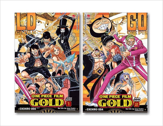 One piece gold Anime Comic Combo 2 cuốn