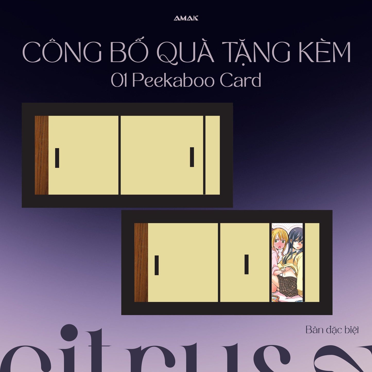 Citrus tập 2 bản đặc biệt ( 01 postcard hai mặt 10x15cm, 01 Peekaboo Card, 01 Hologram Illustration Card)