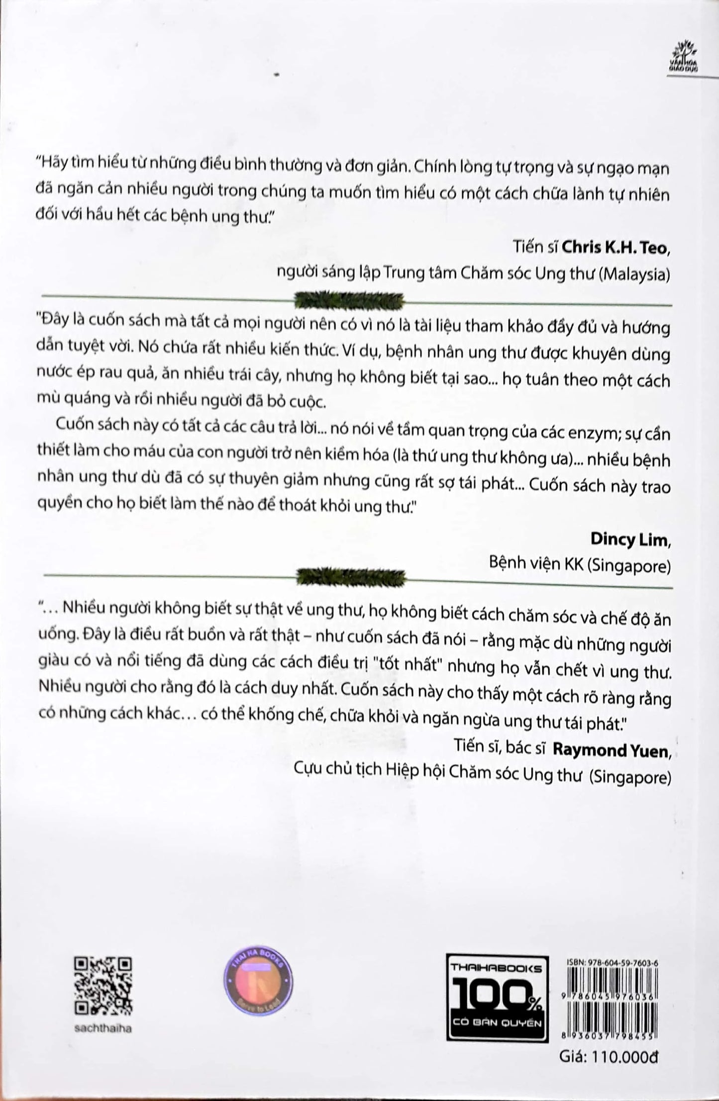 Phòng và chữa bệnh ung thư theo phương pháp tự nhiên