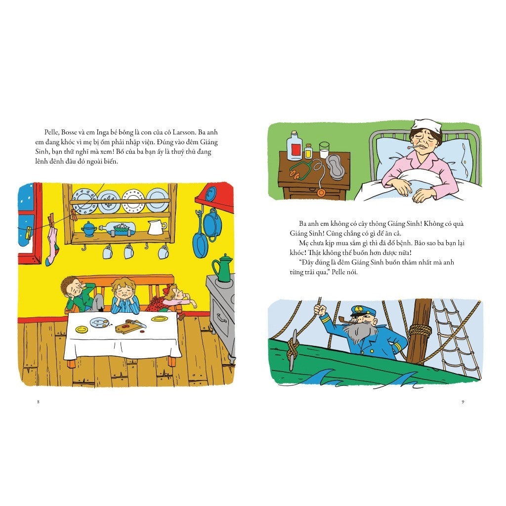 Combo Pippi Tất Dài (4 cuốn) Astrid Lindgren Minh hoạ bởi Ingrid Vang Nyman