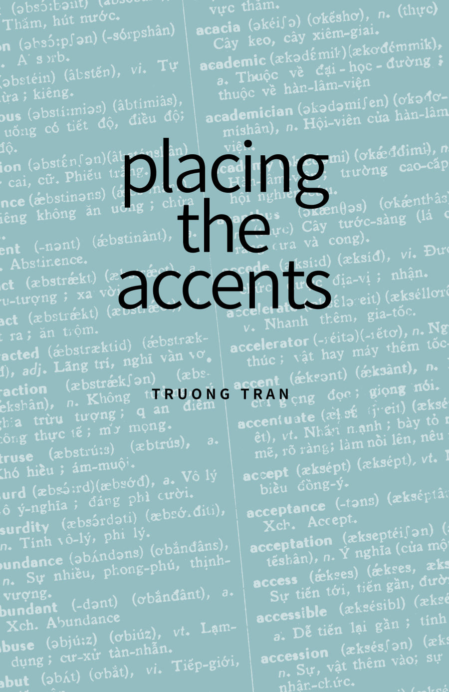 placing the accents - Truong Tran - Bìa Mềm