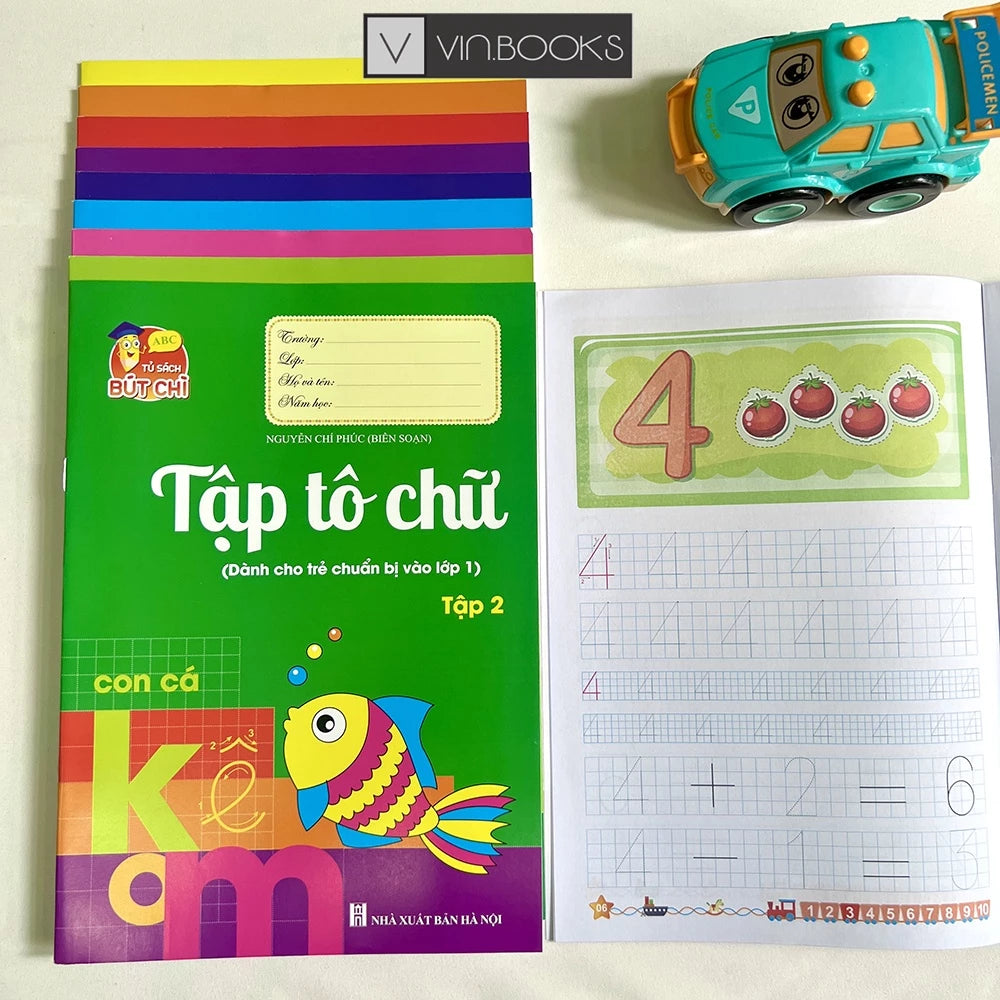 Bộ sách hành trang cho bé vào lớp 1| Vietnamese School Readiness Workbook Set (10 Books)
