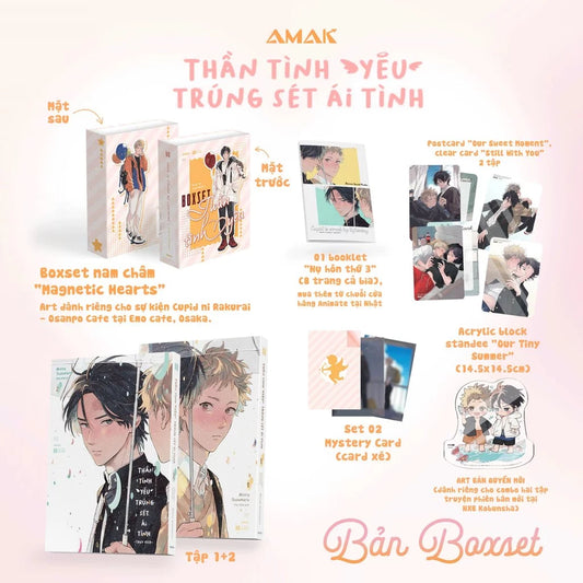 Combo Manga - Thần Tình Yêu Trúng Sét Ái Tình - Tập 1 + Tập 2 (Bộ 2 Tập) - Bản Boxset / bản Thường