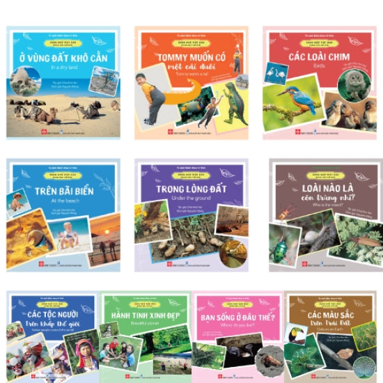 Combo 10 Cuốn Sách Bách Khoa Tri Thức Song Ngữ Cho Bé|Explore the World Series for Kids (bilingual Vietnamese Englis)| Real Photo Learning | Vocabulary & Knowledge