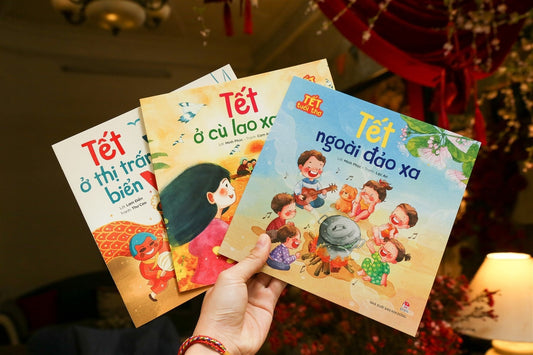 Combo 4 cuốn Tết Tuổi Thơ--Combo 4 Childhood Lunar New Year set| The best Vietnamese children book about Lunar New