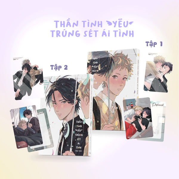 Combo Manga - Thần Tình Yêu Trúng Sét Ái Tình - Tập 1 + Tập 2 (Bộ 2 Tập) - Bản Boxset / bản Thường