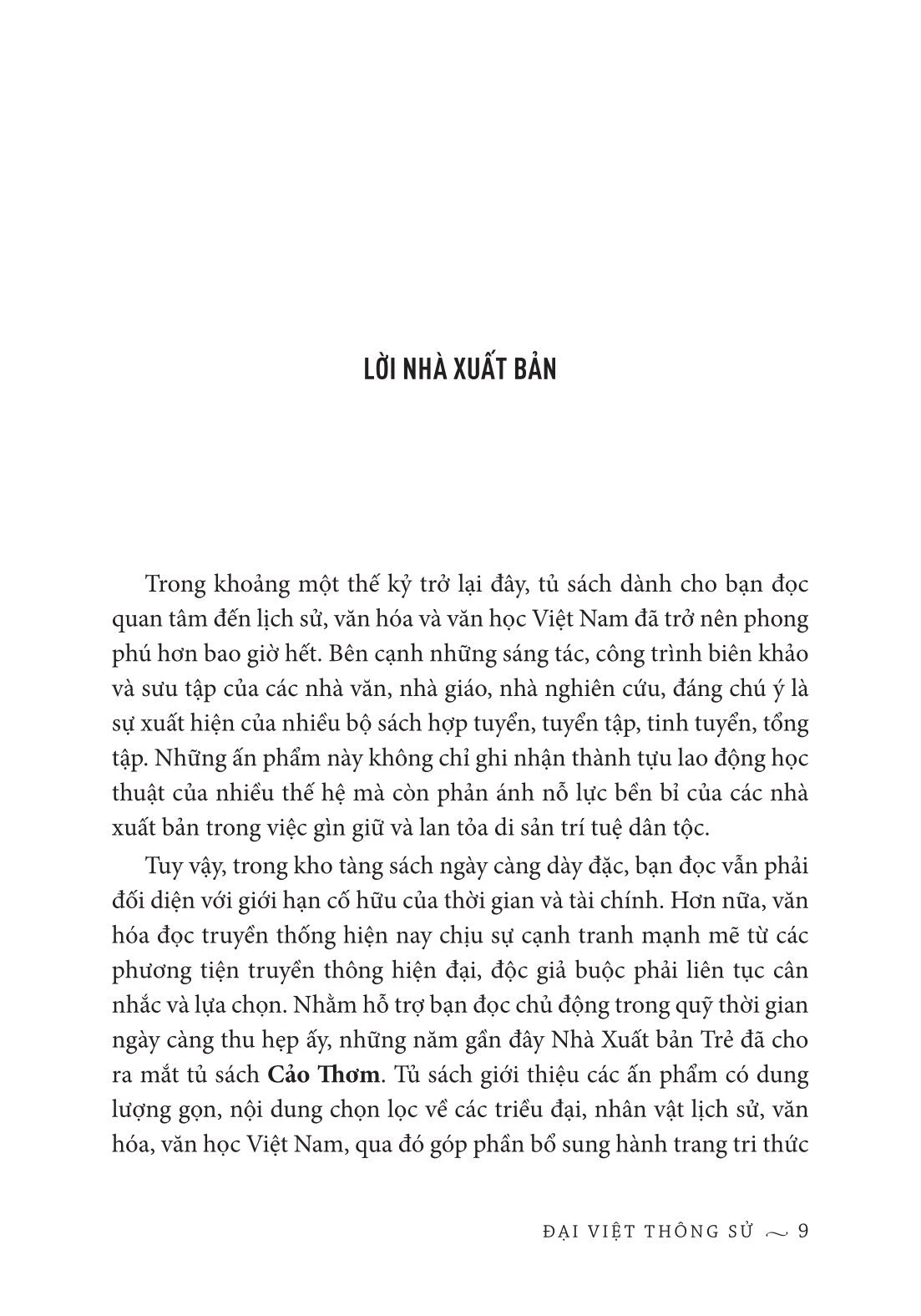 Sách Đại Việt thông sử––Lê Quý Đôn (preorder)