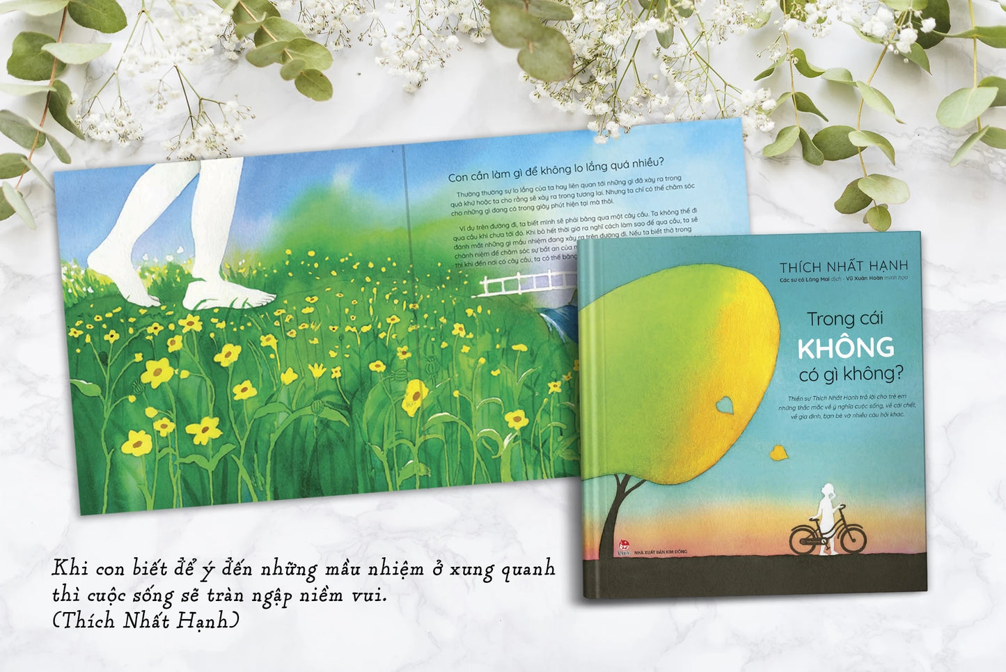 Trong cái không có gì không Thích Nhất Hạnh A philosphy book for kids by Thich Nhat Hanh
