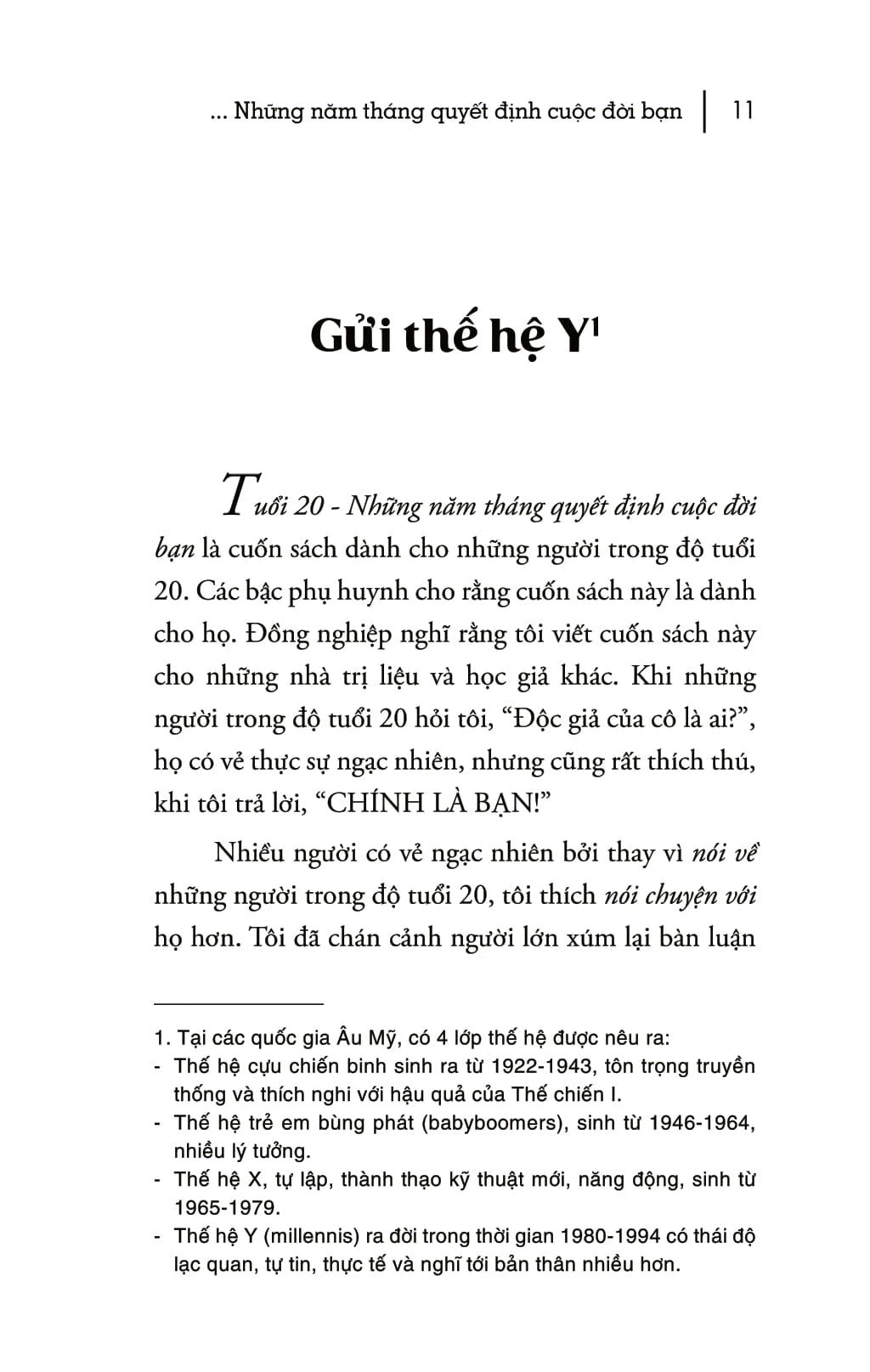 Tuổi 20 - Những Năm Tháng Quyết Định Cuộc Đời Bạn  (The Defining Decade)