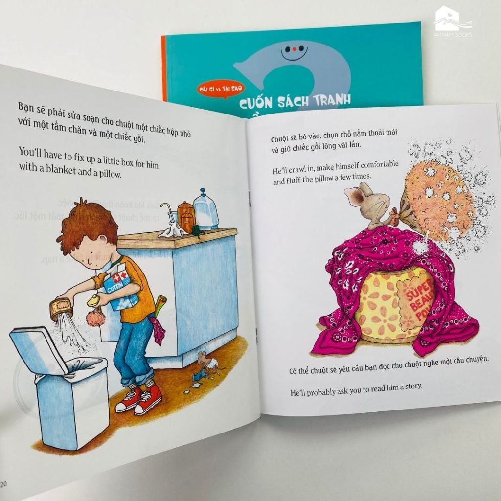 Nếu bạn cho chuột cái bánh quy If You Give A Mouse A Cookie (Sách song ngữ| Bilingual English-Vietnamese)