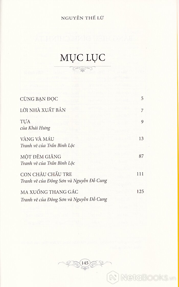 Vàng Và Máu Thế Lữ