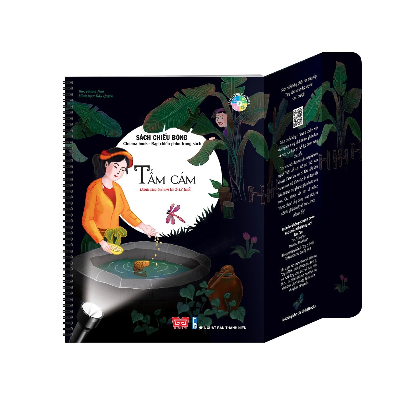 Bilingual Shadow Book Sách Chiếu Bóng dành| Bilingual Vietnamese-English Folktale Picture Books| Creative Book Reading Experience