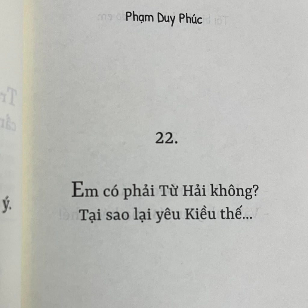 Tôi  bị cảm hóa ra là do em